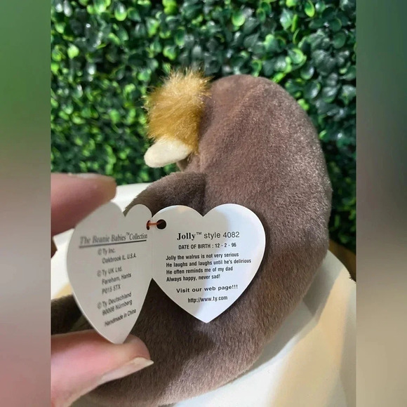 RARE - Retired Ty Beanie Baby Jolly the Walrus with Tag Errors - Picture 4 of 9